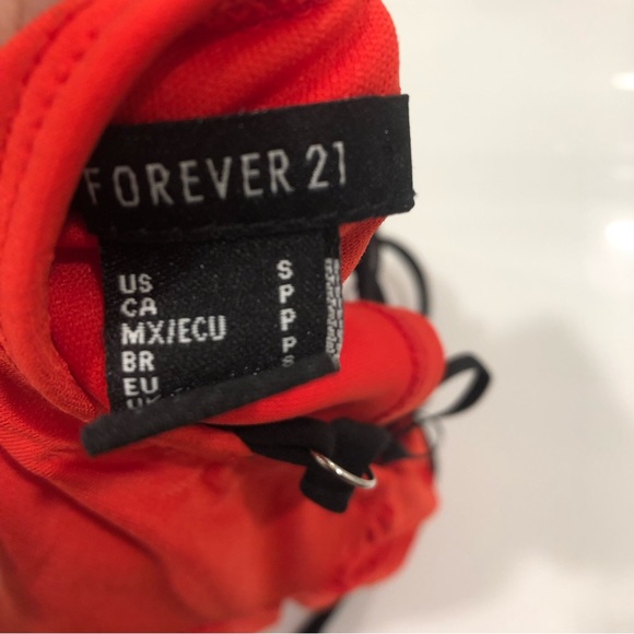 Red stretch corset top runched - Picture 5 of 5